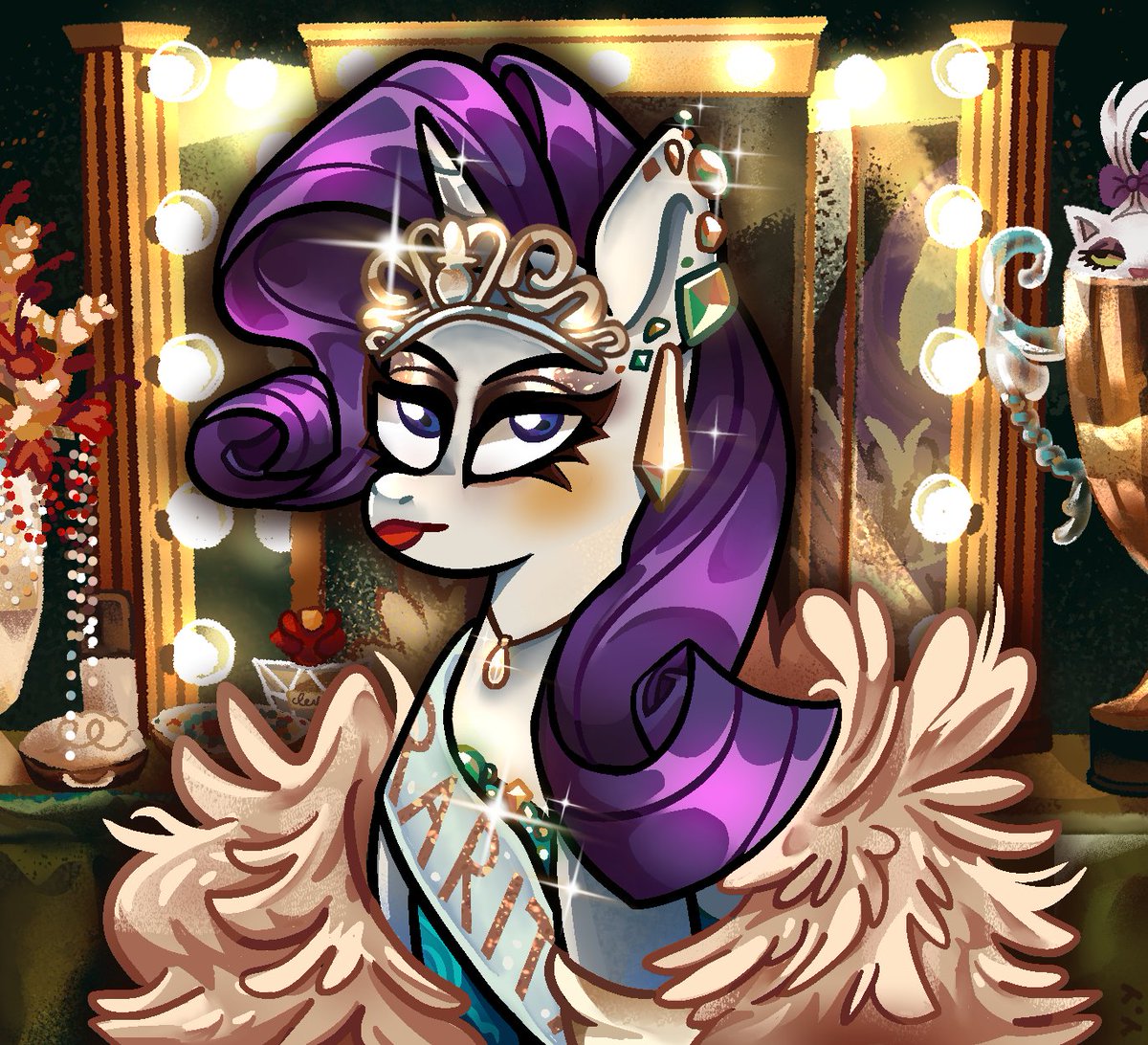 mothiemoo's tweet photo. Super ultra graphic modern pony like her ✨🥕

#MLP #chappellroan #rarity #mlptwt https://t.co/nHb3PsT1r5