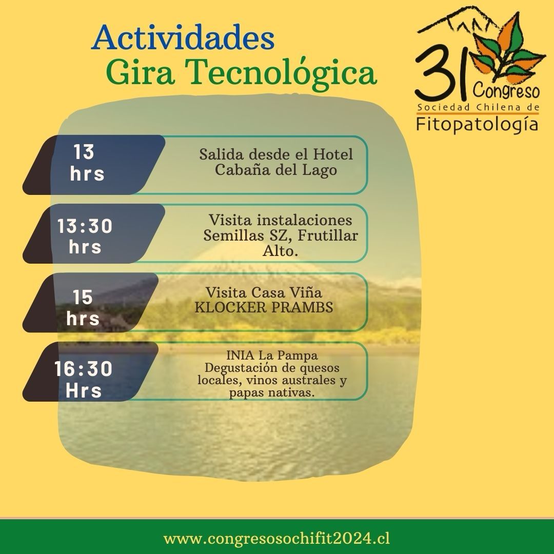 No te quedes sin participar y disfrutar del bello paisaje del sur de Chile y degustar sus frutos. Inscríbete antes del 15 de octubre para una tarifa rebajada de $50.000