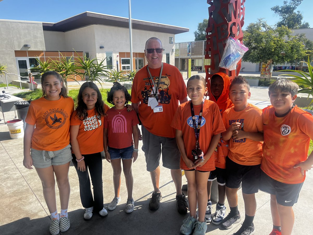 JohnMuirLA's tweet photo. ๐งกโจ It's Bullying Prevention Month! Today, we're united in ORANGE to show that together we can make a difference! ๐ค Letโs "peel" back the layers of hate and replace them with love and support! ๐โค๏ธ Remember, itโs cool to be kind! #UnityInOrange #StopBullying #KindnessCounts https://t.co/oQ6WuMpgAo