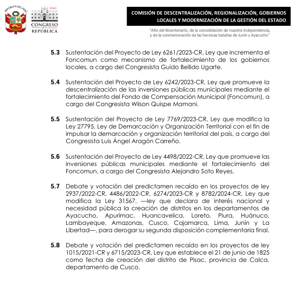 Comisión de Descentralización tweet media