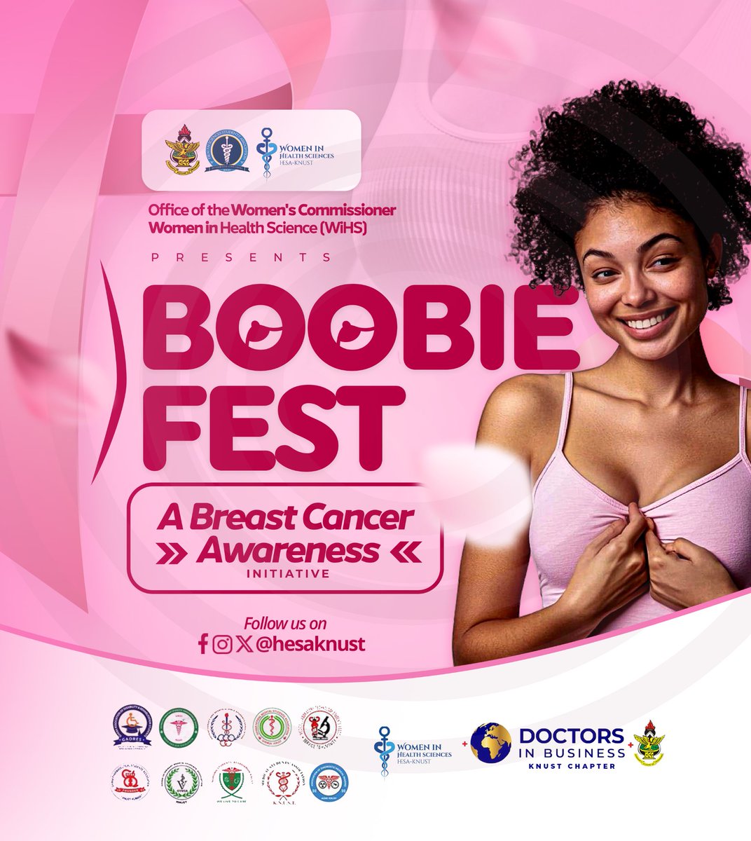 Gear up for an exciting October as we present “Boobie Fest” — a month-long campaign packed with impactful events, thought-provoking discussions, and more, all aimed at raising breast cancer awareness. 

Join us save your Breastie!   
#boobiefest
#nufuono
#breastie4Life