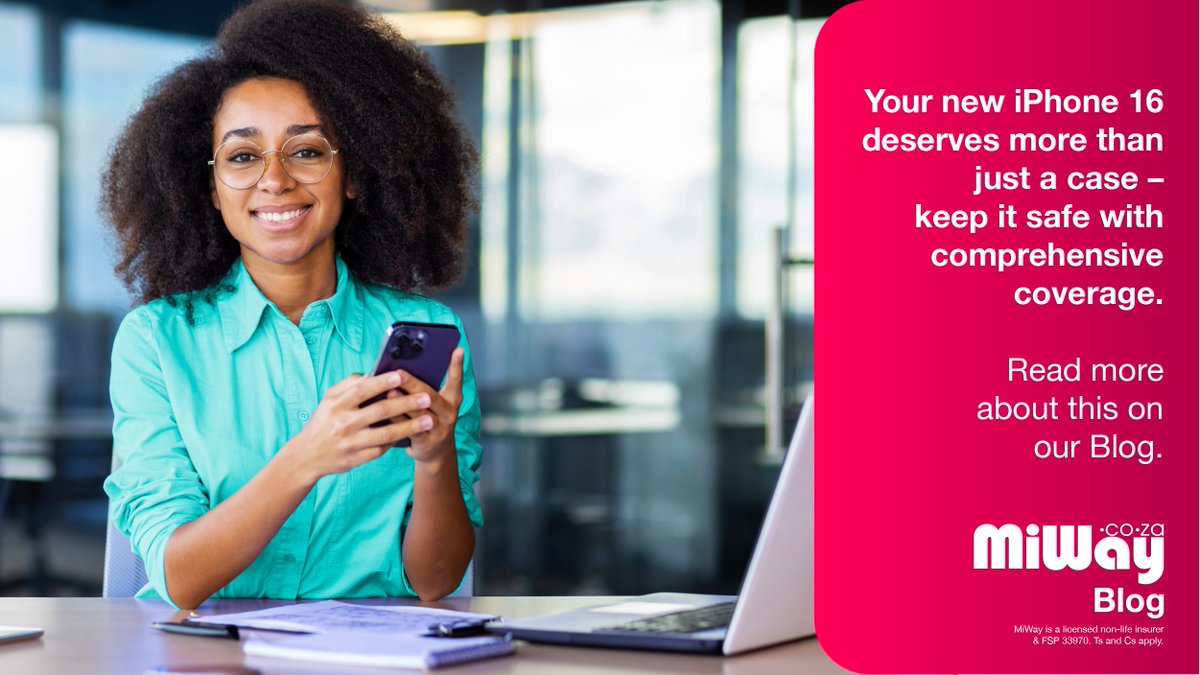 miwayinsurance's tweet photo. In today’s digital age, smartphones are essential for staying connected. Insurance offers a vital safety net for protecting these valuable on-the-go possessions. Read more: https://t.co/Z8gTIpZ04c on the #MiWayBlog #ReadingCorner https://t.co/R21a3FiIMt