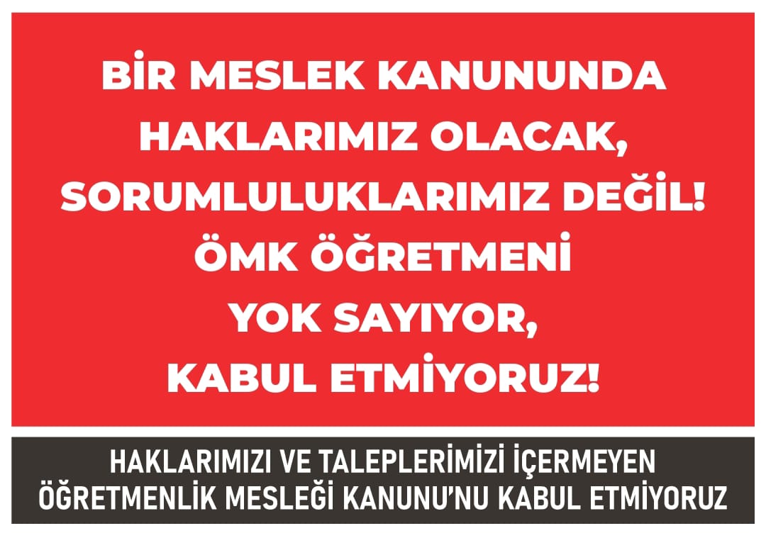 #BuÖMKyıKabulEtmiyoruz