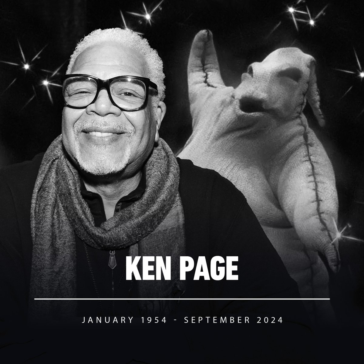 Ken Page, the esteemed performer of stage and screen and the voice behind Oogie Boogie in Tim Burton's The Nightmare Before Christmas, has died at the age of 70.