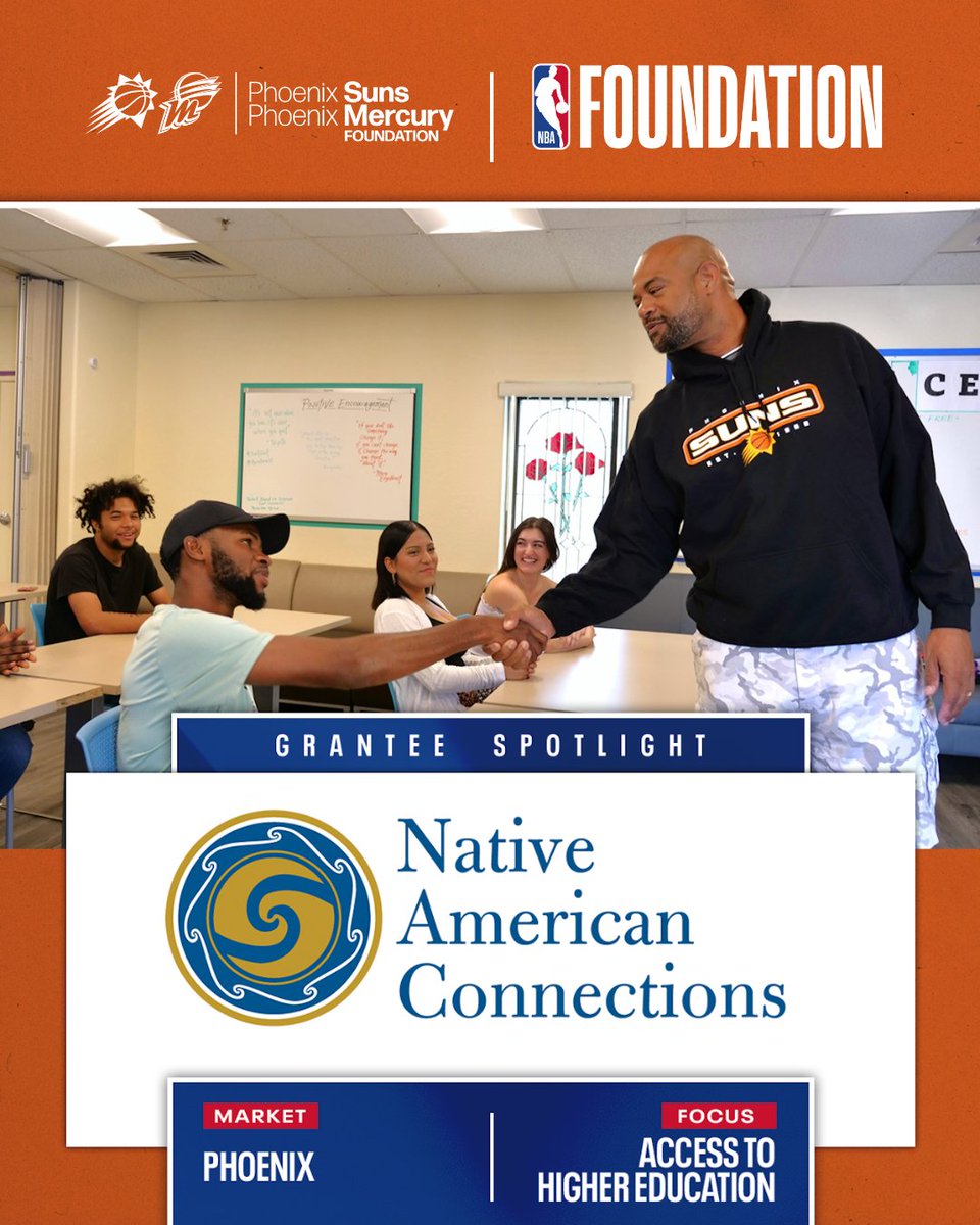NAC_Phoenix's tweet photo. Excited to share: NAC recieves @NBAFoundation grant award, supporting the advancement of educational and career opportunities for Black youth: https://t.co/Px050y6mNy. #NBA #NBAFoundation #PhoenixSuns #PhoenixMercury #EndHomelessness #supportnonprofits #NACcommunity https://t.co/yQJViYxBsc