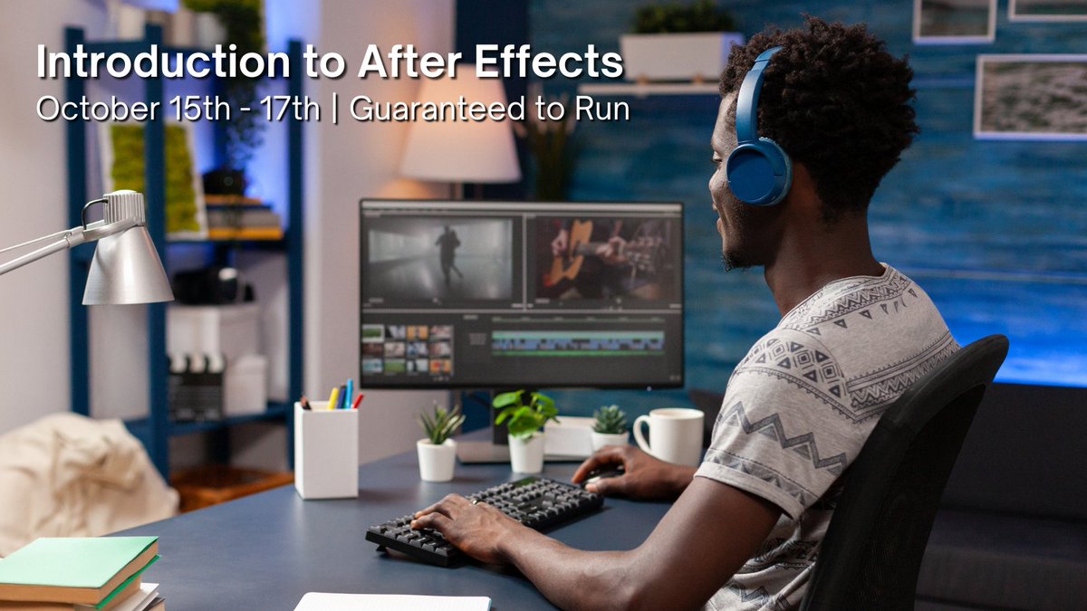 Make your motion effects pop!💥 Master After Effects from October 15th-17th during our live, online course.

Learn how to animate text, create dynamic compositions, and work with industry-standard tools that can transform your projects.  🎥

Sign up: tinyurl.com/3arkyy2w