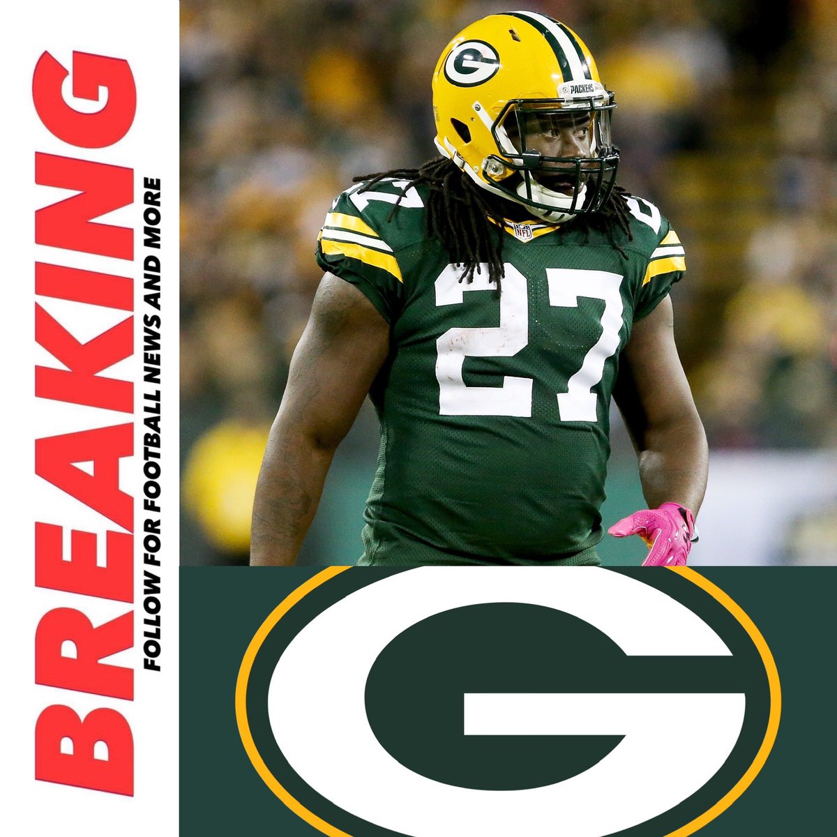 jasrifootball's tweet photo. Former #Packers RB Eddie Lacy was arrested last night for “extreme dui” per @TMZ https://t.co/tVHwOkXzbw