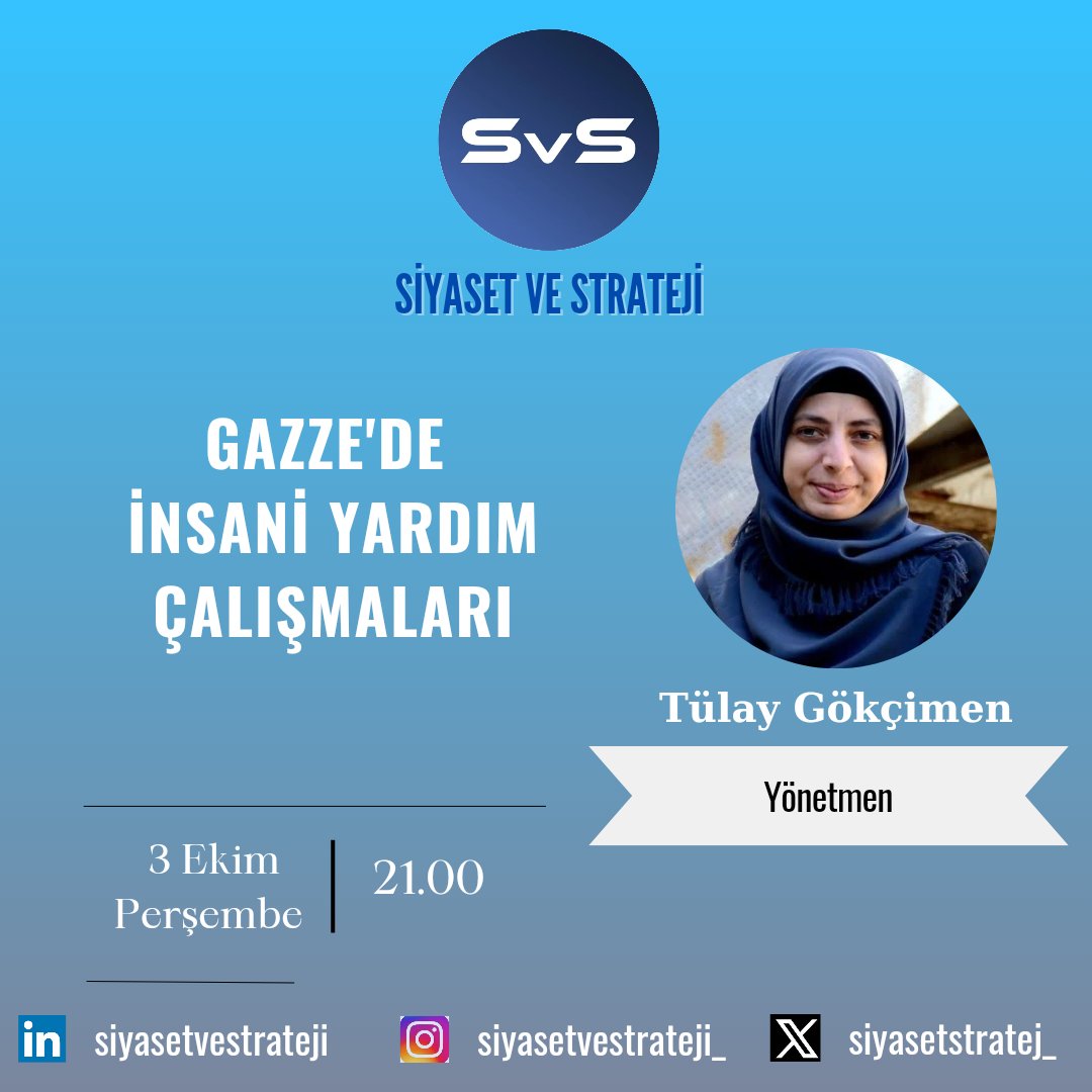 siyasetstratej_'s tweet photo. Gazze'de İnsani Yardım Çalışmaları
(Çevrimiçi Seminer)
Bütün etkinliklerimiz Google Meet ile yapılmaktadır.
(Katılım linkine bio kısmından ulaşabilirsiniz.)
@tulaygokcimen
@humanmovieteam_
.
.
#FilistindeSoykırımVar #uluslararasıilişkiler #GazaGenocide #dispolitika #strateji https://t.co/U7Hvl5ZBq6