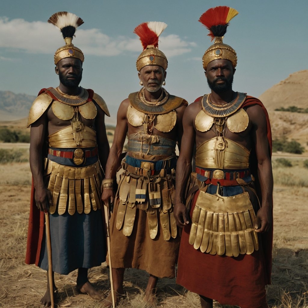 RocketMeUpArt's tweet photo. 🤴🏿 The Aksumite Empire thrived with extensive trade routes, monumental architecture, and early adoption of Christianity, shaping the region's history ⛪ 

Art by @RocketMeUp 🚀

#AksumiteEmpire #TradeRoutes #Christianity #Architecture #AI #DigitalArt https://t.co/Y9A9jD3dHc