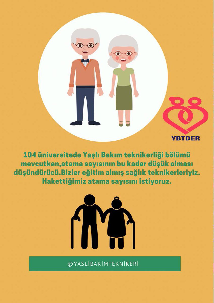 Yaşlılarımızın ihtiyaç duyduğu fiziksel ruhsal be psikososyal açıdan destek sağlayacak olan YAŞLI BAKIM TEKNİKLERİ istihdamı arttrılması elzemdir.

 #Memişoğluyaşlıbakım15Bin 
<a href="/drmemisoglu/">Prof. Dr. Kemal Memişoğlu</a> 
<a href="/suayipbirinci/">Doç. Dr. Şuayıp Birinci</a>