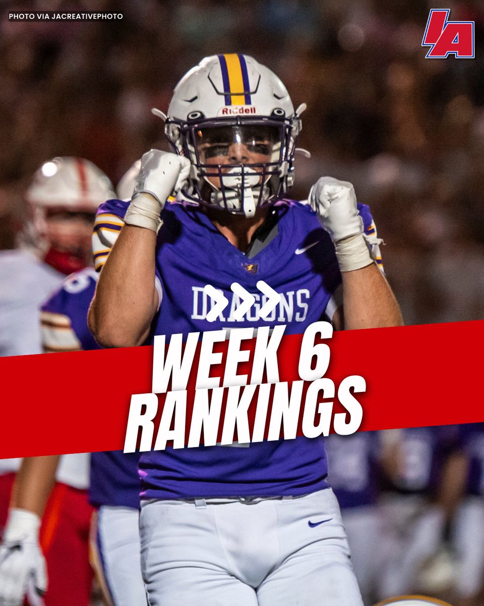 IAfootball_'s tweet photo. 🔥 WEEK 6 RANKINGS 🔥

Who’s still being slept on?

#IAfootball X #iahsfb https://t.co/xQz5o9YwK2