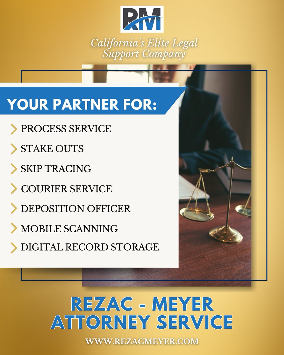 RezacMeyer's tweet photo. ⚖️ Your Legal Support Partner – Rezac-Meyer is Here for You! ⚖️

No matter the size of your firm, we act as your dedicated partner, helping you focus on your clients and cases with confidence.
🌐 Learn more at: https://t.co/qqdLM6TkUp
Contact us today to see how we can help you https://t.co/llVJQHHVqH