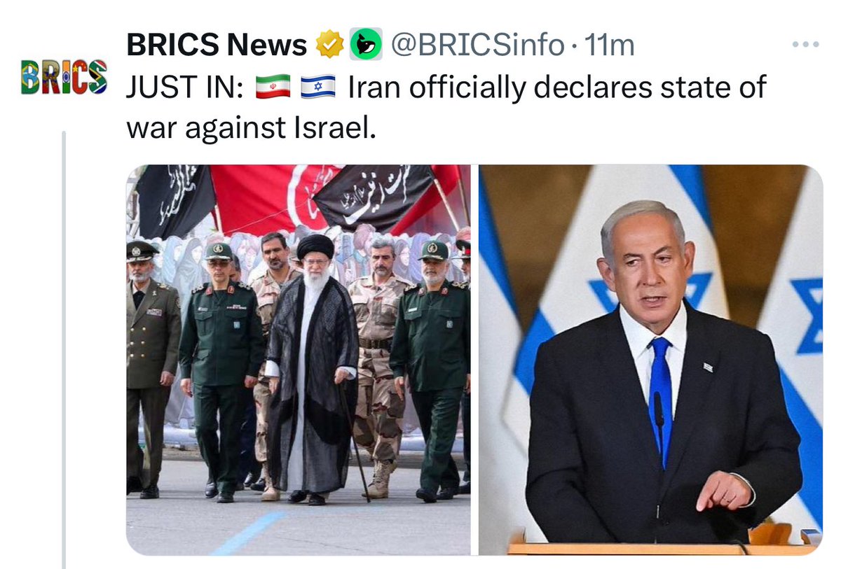 WacilavicekS's tweet photo. #StandWithlsrael
Iran , World War 3, Tehran, White House Situation Room, Tel Aviv , Jericho, #Israel 
Iran 🇮🇷 you’re Fighting God himself while fighting Israel 🇮🇱 
For blessed are yo eyes, for they see: &amp; your ears, for they hear.

https://t.co/D1azfnyjRt…
#ProphetElvisMbonye https://t.co/WwWdd4sK4Z