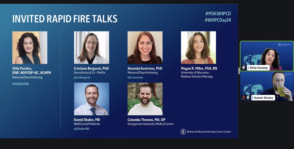 Dr Joseph McCollom DO (@realbowtiedoc) on Twitter photo What an allstar 🤩 line up! Amazing rapid fire talks from <a href="/DShalevMD/">Daniel Shalev</a> <a href="/A_kastrinos/">Amanda Kastrinos, PhD</a> and our very own <a href="/PallOncCoP/">ASCO PallOnc Community of Practice</a> colleague <a href="/crisbergerot/">Cristiane D Bergerot</a> ✨ for <a href="/MSKCancerCenter/">Memorial Sloan Kettering Cancer Center</a> World Hospice and Palliative Care Day <a href="/BillyRosaPhD/">Billy Rosa, PhD, MBE, APRN</a> #pallonc #supponc #survonc #hpm <a href="/MSK_PalCareDay/">US World Hospice & Palliative Care Day Celebration</a> #hapc What an allstar 🤩 line up! Amazing rapid fire talks from <a href="/DShalevMD/">Daniel Shalev</a> <a href="/A_kastrinos/">Amanda Kastrinos, PhD</a> and our very own <a href="/PallOncCoP/">ASCO PallOnc Community of Practice</a> colleague <a href="/crisbergerot/">Cristiane D Bergerot</a> ✨ for <a href="/MSKCancerCenter/">Memorial Sloan Kettering Cancer Center</a> World Hospice and Palliative Care Day <a href="/BillyRosaPhD/">Billy Rosa, PhD, MBE, APRN</a> #pallonc #supponc #survonc #hpm <a href="/MSK_PalCareDay/">US World Hospice & Palliative Care Day Celebration</a> #hapc