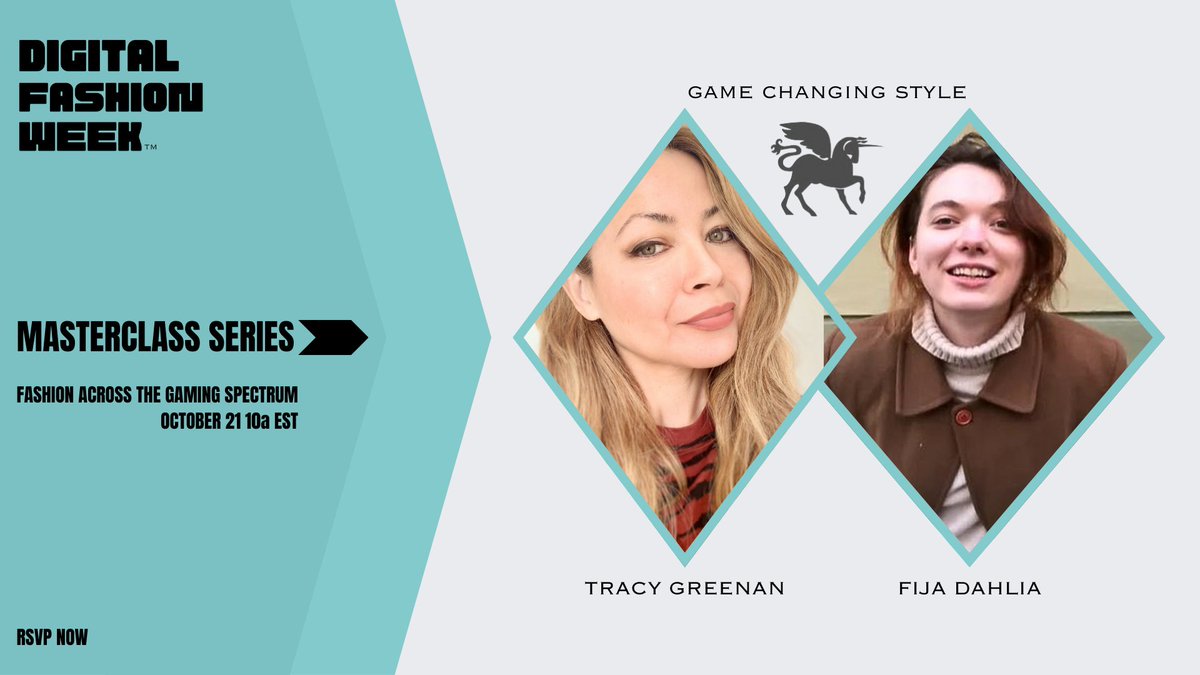 We are launching the Masterclass series to keep you more informed and more connected. Join us to learn FASHION ACROSS THE GAMING SPECTRUM from the team at Game Changing Style. digitalfashionweek.nyc/membership