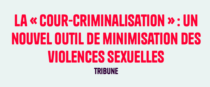 BenjaminFiorini's tweet photo. 🔴Les cours criminelles, en plus de ne pas empêcher la correctionnalisation des viols, ont engendré un nouveau phénomène de minimisation des violences sexuelles : la "cour-criminalisation".

Notre tribune avec @QuestiauxLorra1 et @MeSeydiBa @humanite_fr
👇
https://t.co/bwVrOVypPn https://t.co/uY3sotfBkJ