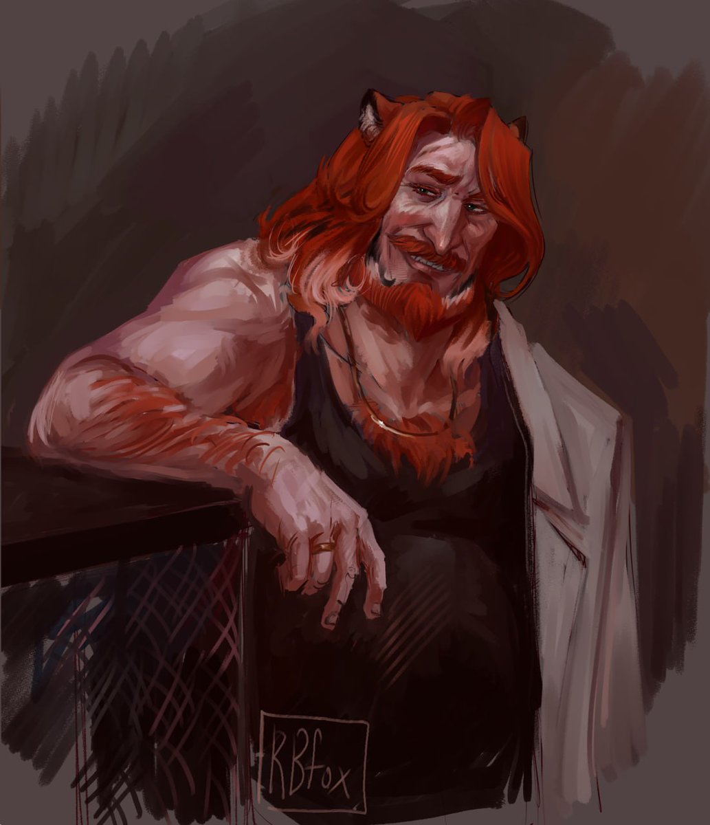 Redbrickfox's tweet photo. I'll show my OC without context, because I just like this Sketch ❤🐅 https://t.co/qLhhIt4d6N