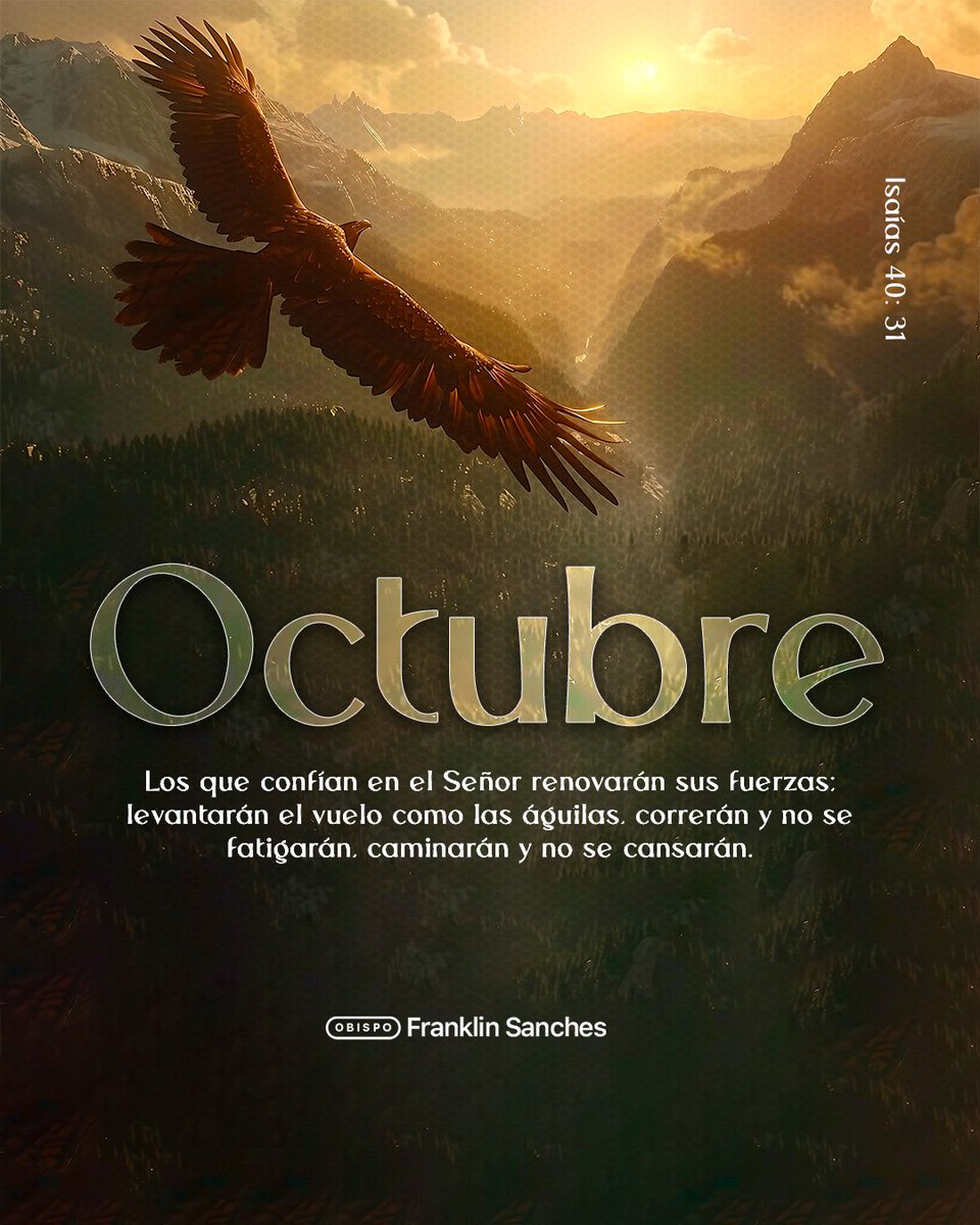ObispoFranklinS's tweet photo. Que este mes de #Octubre sea absolutamente bendecido para todos. 🔥 https://t.co/efE4frBkik