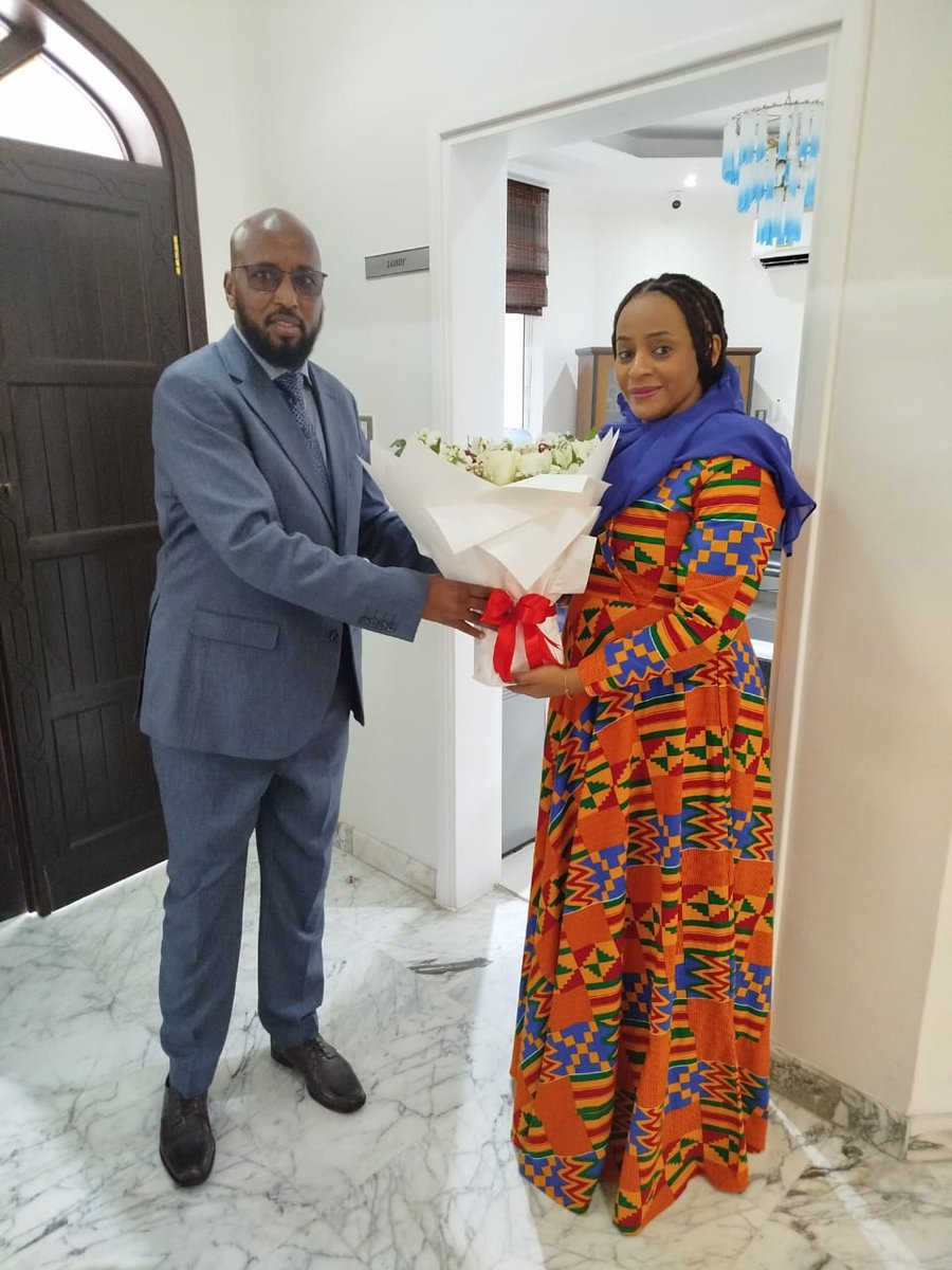 KenEmbMuscat's tweet photo. H.E. Hon. Abdi A. Korio, Ambassador of the Republic of Kenya to  #Oman , today reported to the Chancery and was accorded a warm reception by the Mission Staff. In his remarks, he commended the staff for their dedication in service delivery. @ForeignOfficeKE @Diaspora_KE https://t.co/Au66J4Kcep