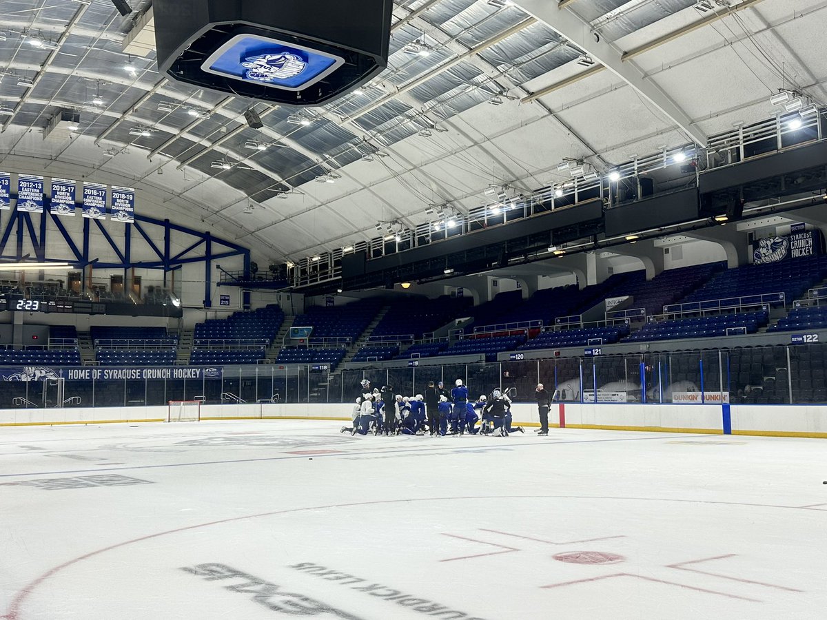Fall is here and just like that the <a href="/SyracuseCrunch/">Syracuse Crunch</a> are back on the ice! 

Hear from the team after their first day of training camp tonight on <a href="/NewsChannel9/">NewsChannel 9</a>