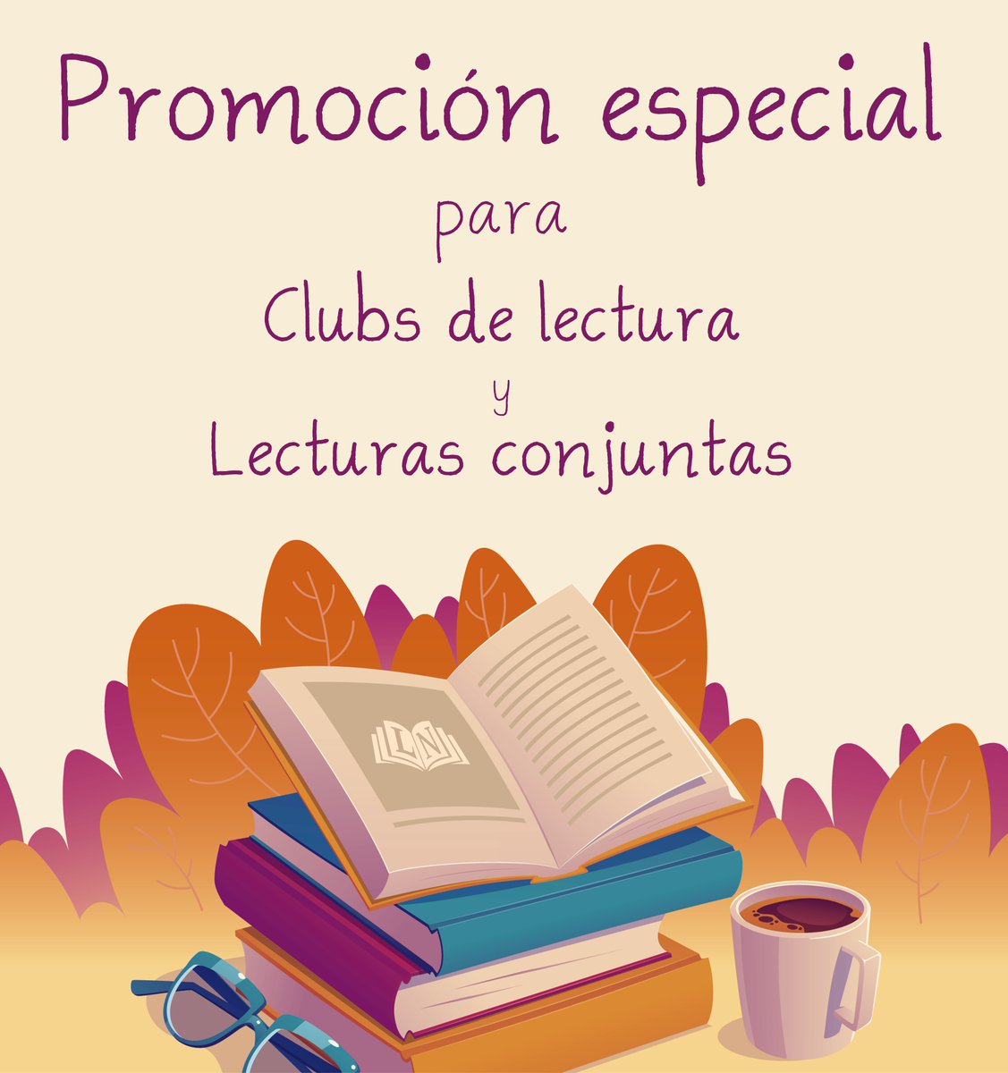 EdicionesLabnar's tweet photo. El otoño ya está aquí, y con él regresan los Clubs de Lectura.
¿Os gustaría leer en grupo nuestros títulos?
Muchos lectores no lo saben, pero tenemos una promoción especial para #ClubDeLectura y #LecturasConjuntas con descuentos y envío gratuito.

+ info: info@edicioneslabnar.com https://t.co/cRyepPFkDH