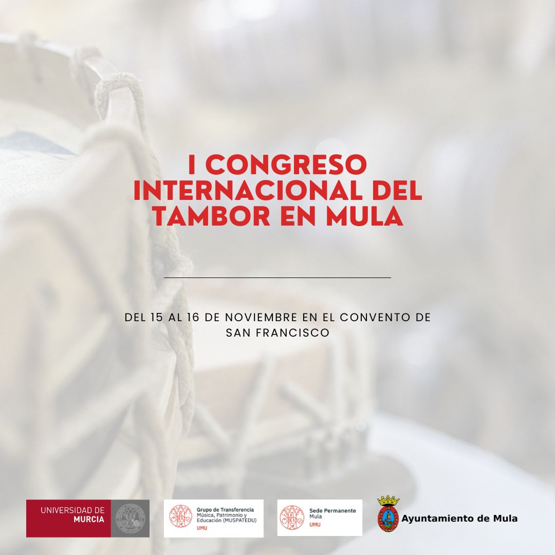 Mula será los días 15 y 16 de Noviembre sede del primer congreso internacional del tambor.

#MulaSuena