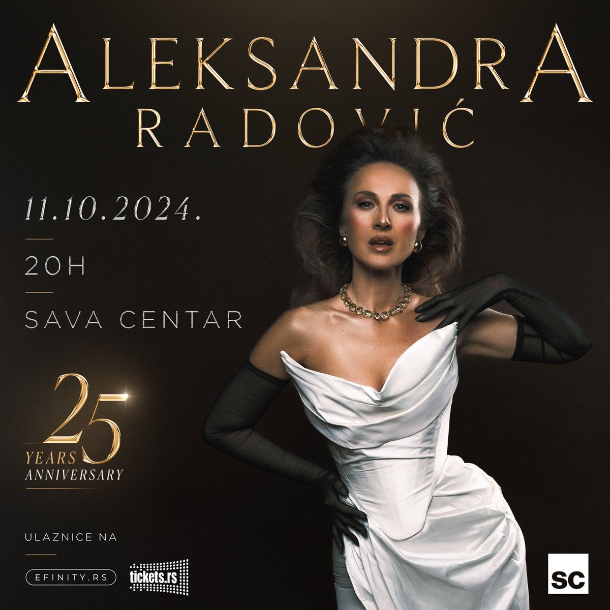Sava Centar 11. 10. 2024. 
Ako jos niste nabavili karte, poslednje su jos kratko na tickets.rs