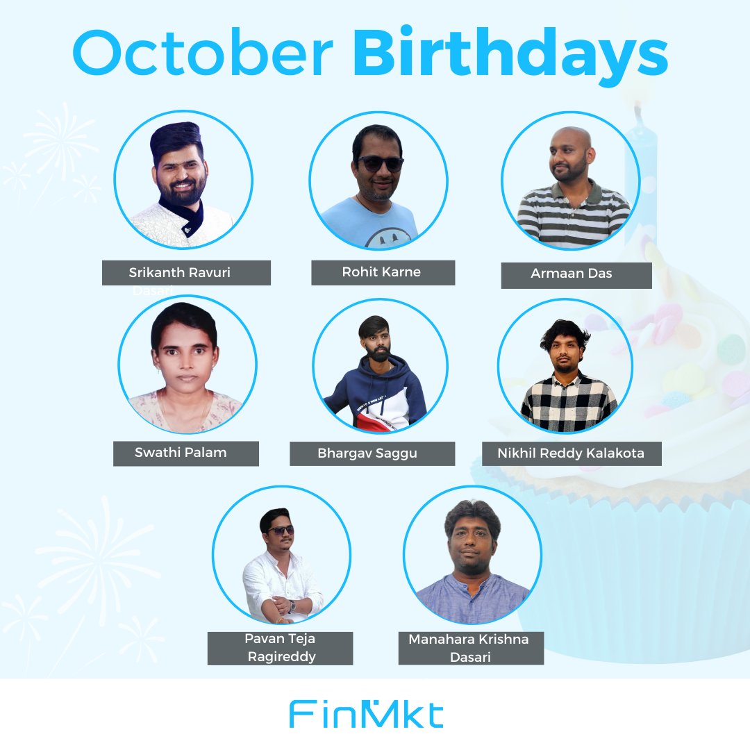 Please help us celebrate our (1st half) October birthdays! 🎉🎂