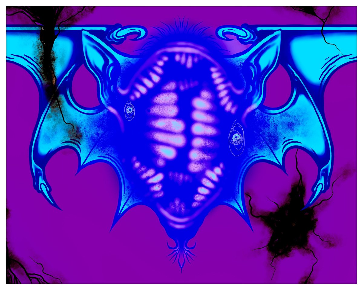 yesferatu85's tweet photo. Voidbat 10.01.24 #art #ArtistOnX #artistsoninstagram #artprints #creaturedesign #creepyart #darkart #darkfantasy #darksurrealism #digitalart #HorrorArt #illustration #pastelhorror https://t.co/lkmxKtxSlt