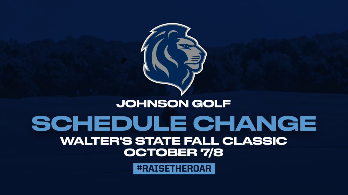 Due to the cancellation of our previous scheduled tournament, we will be playing in the Walter's State Fall Classic next week, October 7-8!

#RaiseTheRoar