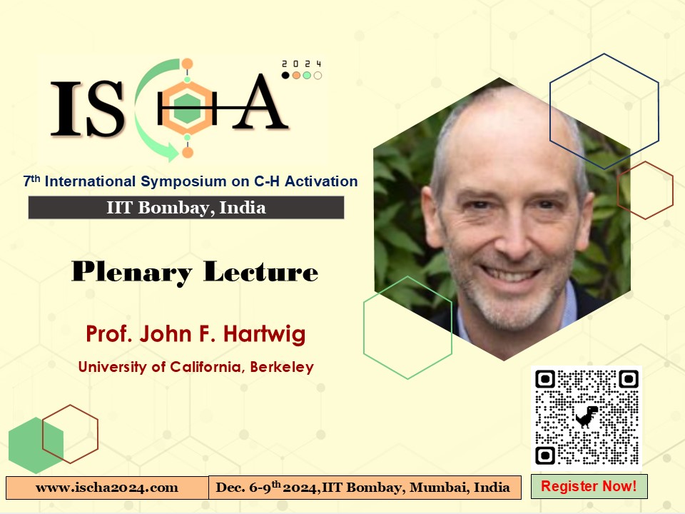 🥳 Thrilled to introduce our distinguished speaker, Prof. John F. Hartwig from <a href="/UCBerkeley/">UC Berkeley</a>. John will be delivering a Plenary Lecture at <a href="/ischa2024/">ISCHA 2024</a> 

Don't miss the opportunity to join <a href="/ischa2024/">ISCHA 2024</a> 

Register here: ischa2024.com/registration/

<a href="/HartwigGroup/">The Hartwig Group</a> <a href="/maiti_iitb/">Debabrata Maiti</a> <a href="/basker25071980/">Basker Sundararaju</a>