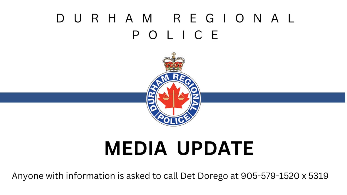 DRPS's tweet photo. Two females have been located deceased and a male is in custody after a double homicide in Courtice.

On Tuesday, October 1, 2024, at approximately 1:10 p.m., members of East Division responded to a residential address on Moulton Court in Courtice to check on the wellbeing of the occupants. Officers arrived on scene and located two females deceased inside the residence suffering from obvious signs of trauma.  A child, who was also inside the residence was uninjured. The identities of the deceased are not being released by investigators at this time.

A 33-year-old male was arrested on scene without incident. 
 
Members of the Forensic Investigative Services and Homicide Unit are currently on scene and will remain there for some time. 
 
Our thoughts are with the families who have been impacted by this tragedy and we will provide further information as it becomes available.

Anyone with cellphone, dashcam, surveillance footage or information about this incident is asked to contact Det. Dorego of the Homicide Unit at 905-579-1520 ext. 5319.

Anonymous information can be sent to Durham Regional Crime Stoppers at 1-800-222-8477 and tipsters may be eligible for a $2,000 cash reward.