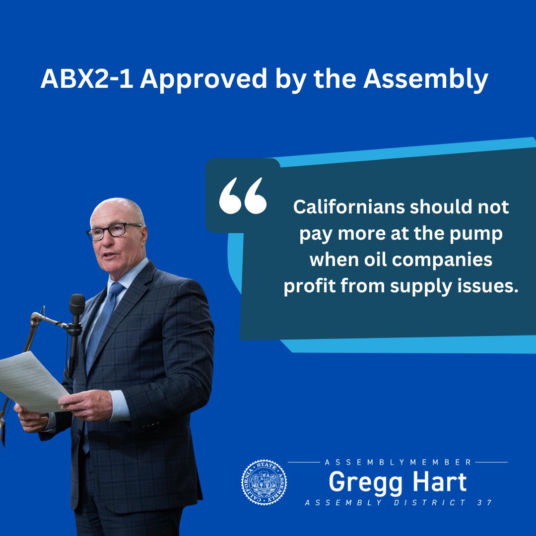 Assemblymember Gregg Hart tweet media
