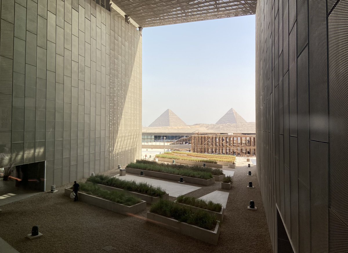 The Grand Egyptian Museum. Last stop on this trip. The main galleries aren’t open yet, just the entrance hall but it’s so vast you need a couple of hours just to see the large stone pieces on the stairs…