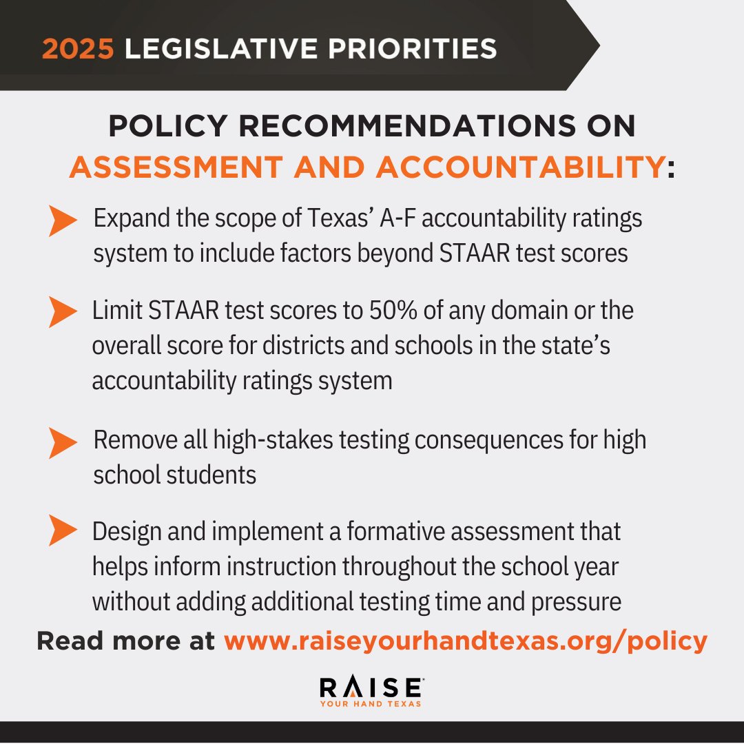 As voters head to the polls in November and the Texas Legislature returns to Austin in January 2025, Raise Your Hand Texas is calling on lawmakers to prioritize and strengthen the state’s investment in Texas’ 5.5 million public school students and teachers.

We are focused on 4