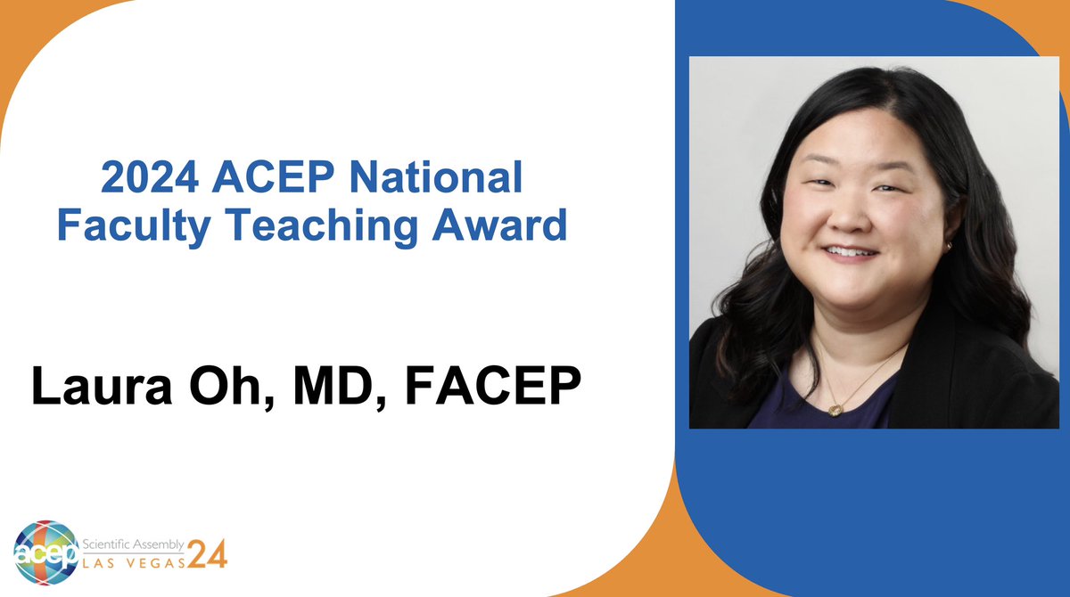 Congratulations to our EUS Secretary Dr. Laura Oh <a href="/lohhello/">Laura Oh</a> who received the ACEP National Faculty Teaching Award!🎉 <a href="/EmoryEM/">Emory EM</a>