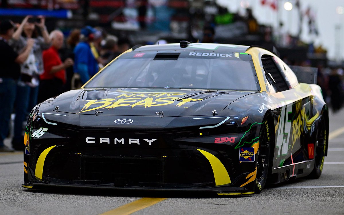 23XIRacing's tweet photo. Bringing the party to Dega ๐
The 45 team is bringing back the Nasty Beast scheme fit for the Boulevard https://t.co/2fOtmX0n3D