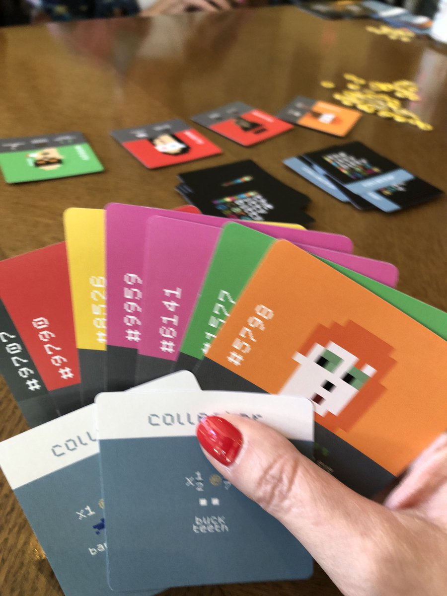 charis_ai's tweet photo. Looking forward to testing out the online @ittybits_eth card game by @Elypse_Pink!  🤏💕

In the meantime, made my non-crypto family play the IRL physical version.  It’s a blast!  💪 https://t.co/BHoSkgpBYH