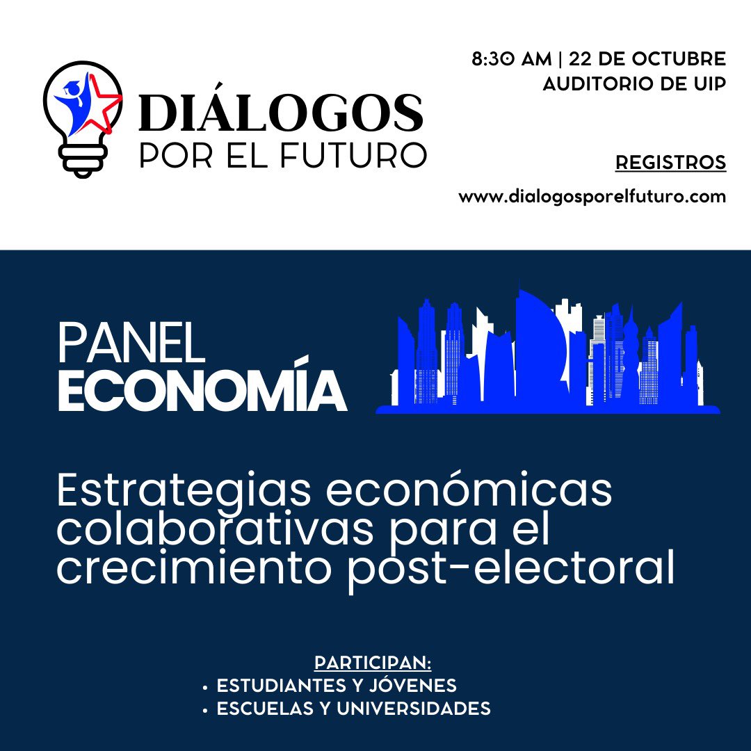 dialogosxfuturo's tweet photo. 🌍✨ ¡Únete en Diálogos por el Futuro! 💬 Estudiantes y jóvenes de escuelas y universidades tendrán la oportunidad de intercambiar ideas sobre Economía, Educación y Gobernanza con panelistas expertos. 🏛️📚 ¡Tus propuestas serán escuchadas por las entidades participantes! 🤝 https://t.co/1flEZ3R7rp