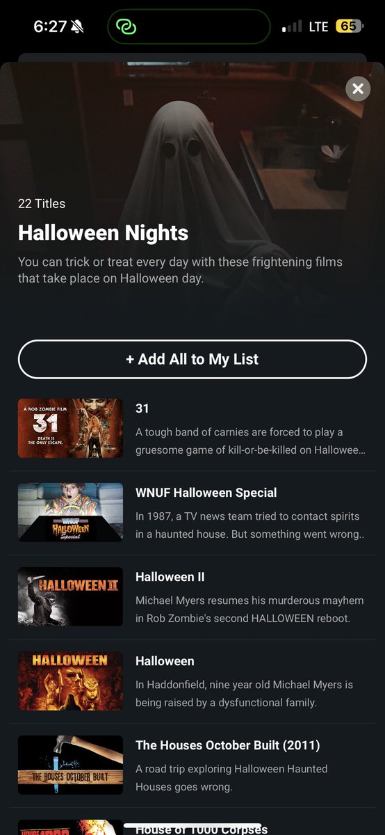 FlashGordon800's tweet image. Max, Peacock, and Hulu’s Halloween sections are up. Shudder’s Halloween Nights collection is live. It’s the most wonderful time of the year. 🎃