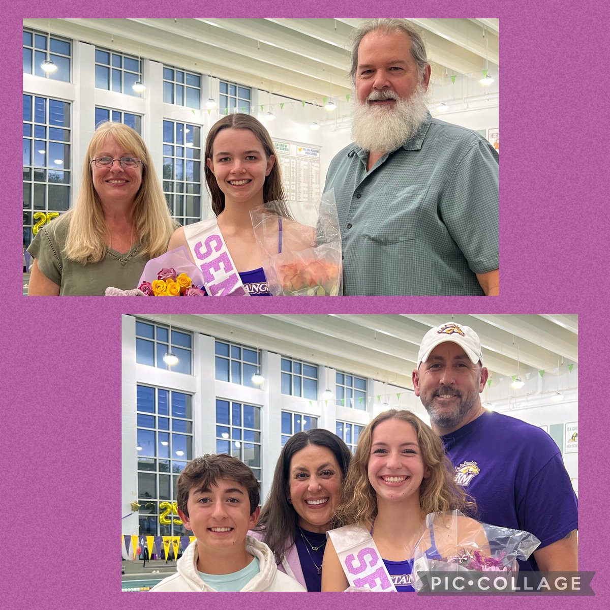 Congratulations to our Seniors!! We will miss you Nora, Gianna, Sara, Hallie and Kate!!! Thank you for all you have done for our team!!! 💜💛<a href="/RMHSMUSTANGS/">Rolling Meadows HS</a> <a href="/RMHSstampede/">STAMPEDE</a>