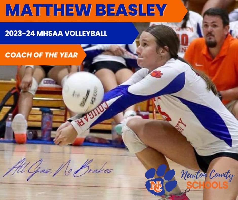 NCHSCougars's tweet image. Congratulations! Coach of the Year for the State of Mississippi! 💙🧡 It’s a great day to be a Cougar!