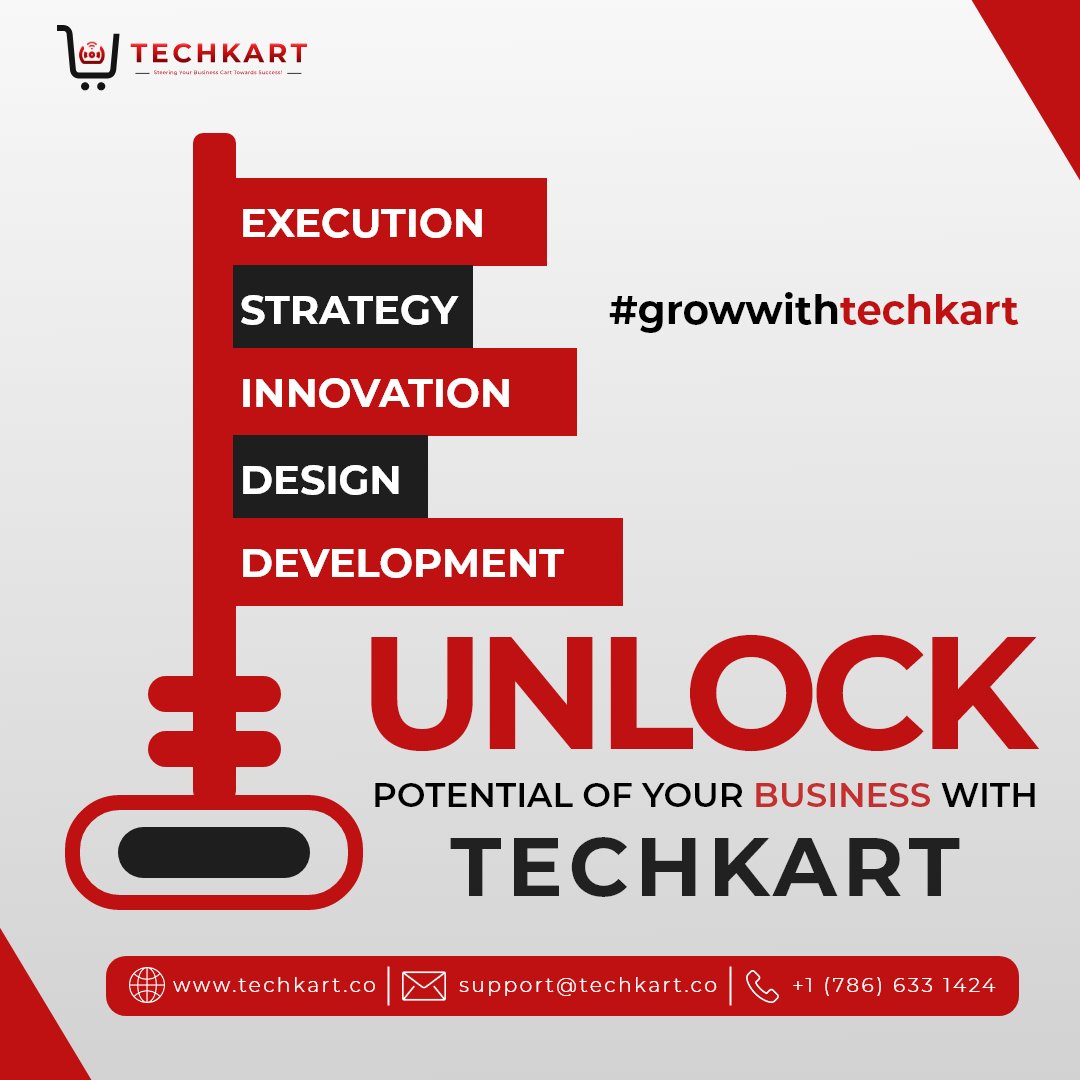 TechKart01's tweet photo. Unlock your business potential with TechKart! 🚀 From custom websites and mobile apps to SEO and digital marketing, we provide innovative solutions that drive business growth. 
Contact us at support@techkart.co or visit https://t.co/P80df0cVjI

#TechKart #GrowWithTechKart https://t.co/WQv59DBq5M