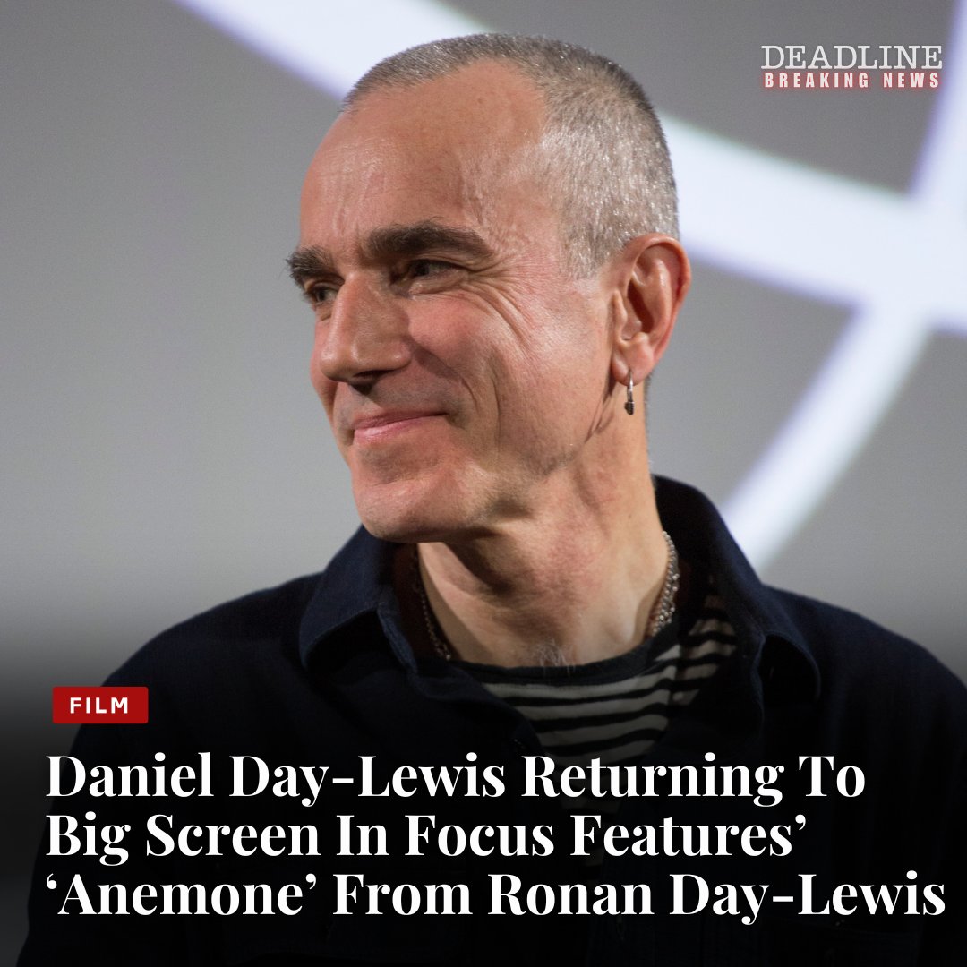 Daniel Day-Lewis is returning to acting in Focus Features and Plan B’s ‘Anemone’ from Ronan Day-Lewis.

The feature is from first time director Ronan Day-Lewis, the son of the 3x Oscar winning actor.

Daniel Day-Lewis and Ronan Day-Lewis wrote the screenplay which explores the