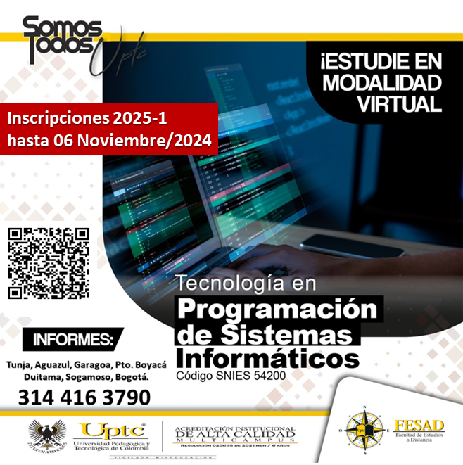 aadolforh's tweet photo. #ProyectaTuFuturo estudia #Tecnologia  #Programación #Sistemas #Informáticos @UPTCoficial  #Virtual. Inscríbete #Ya  #Venta de pines hasta el 6 de noviembre
📷 Valor del PIN: $195.000
Comienza aquí
https://t.co/IRcK5Tt9jH
Info  programa
https://t.co/qxTPiZFmrh https://t.co/oV69qNIwVf