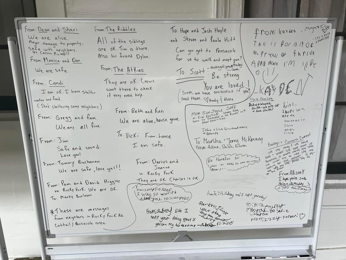 wjcrain's tweet photo. @CNN please remember that there are other areas in WNC besides Asheville that needs attention and awareness.  Pictured below: community whiteboards for information in Burnsville, NC. Many people feel forgotten bc they’re not Asheville. https://t.co/6fuI9xVnnF
