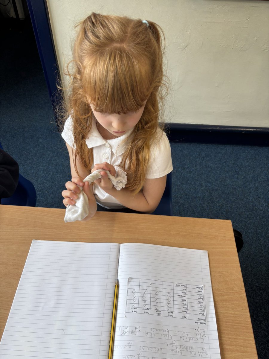 A brilliant scientific afternoon in Year 2, testing whether we could change the shape of certain objects and materials by squashing, bending, twisting and stretching. We made predictions and then recorded the results of our tests. We are super scientists! <a href="/BarntonMissR/">Miss Rutter</a>
