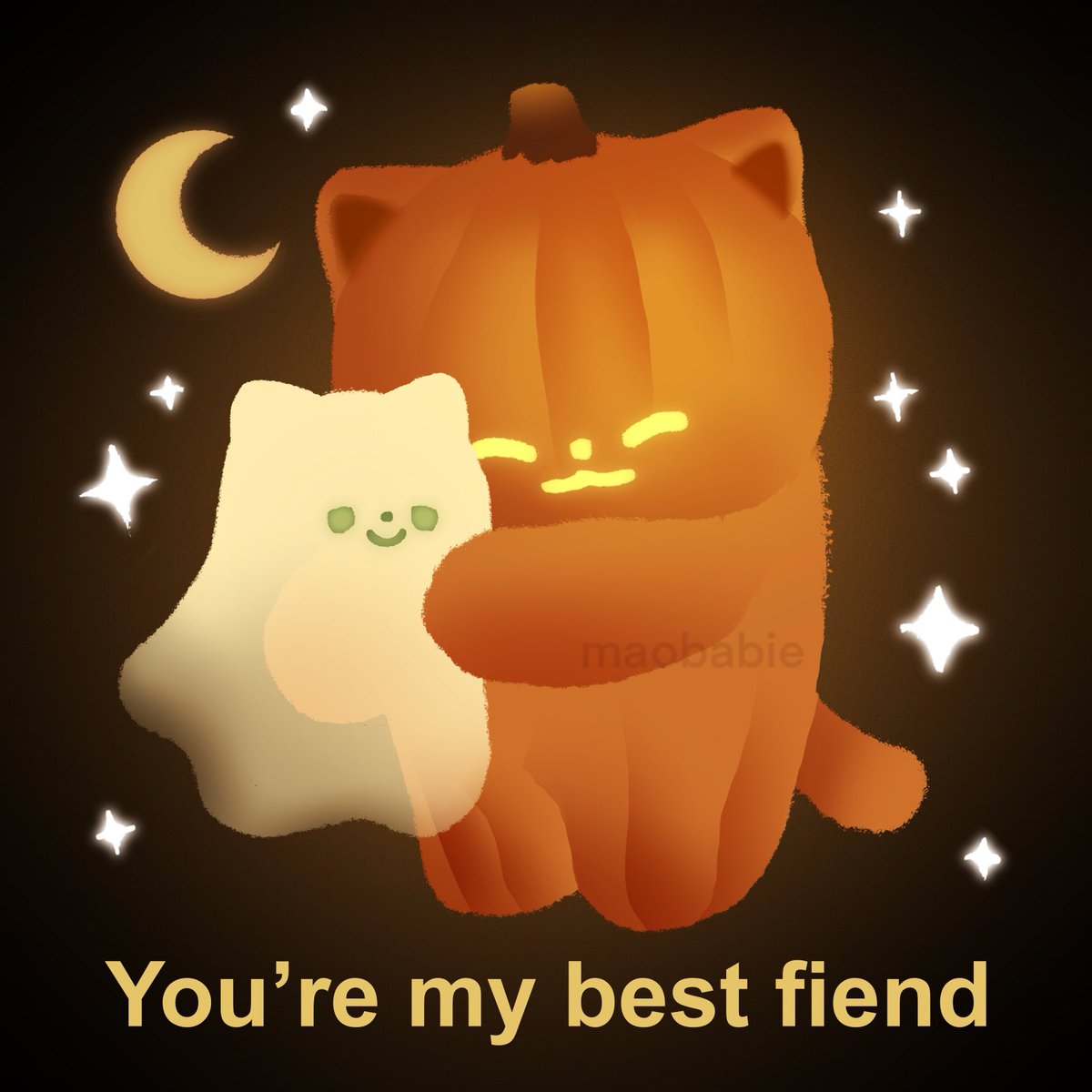 maobabie's tweet photo. First day of October!!🎃 https://t.co/7ei6nSOrVQ