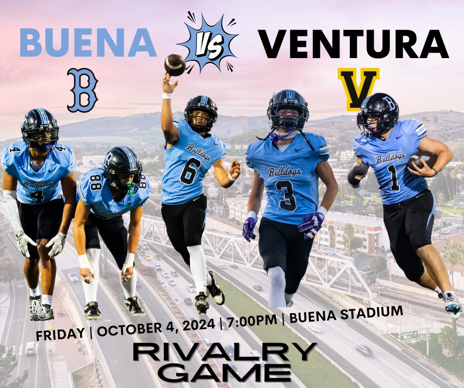 Buena H.S. Athletics (@buenaathletics) on Twitter photo Game Day! Buena vs Ventura 🏈
📍Buena High School
⏰ 7pm
🎟️gofan.co/app/school/CA7…
<a href="/vcspreps/">VCS Preps</a> <a href="/BuenaFootball/">Buena HS Football</a> <a href="/TheAcornSports/">Acorn Sports</a> Game Day! Buena vs Ventura 🏈
📍Buena High School
⏰ 7pm
🎟️gofan.co/app/school/CA7…
<a href="/vcspreps/">VCS Preps</a> <a href="/BuenaFootball/">Buena HS Football</a> <a href="/TheAcornSports/">Acorn Sports</a>