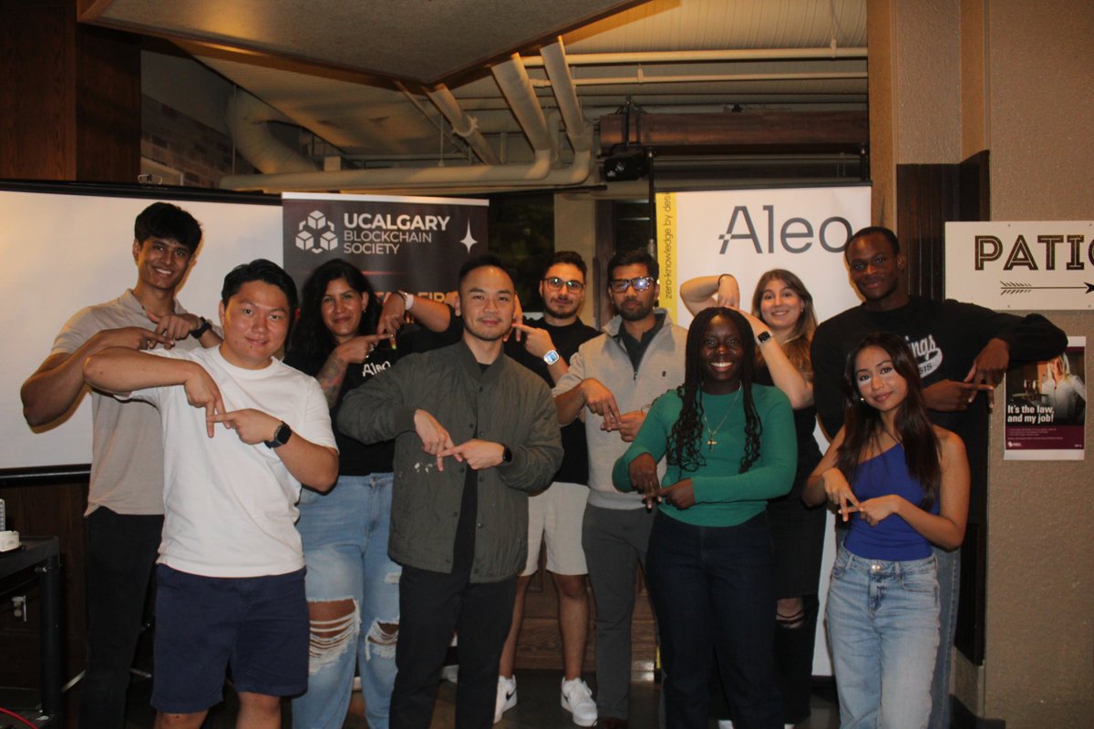 UofCBlockchain's tweet photo. 🎉 ZkSocial Recap! 🎉
What an amazing start to the new academic year with 100+ attendees. 🙌 🚀
Big thanks to @selcukemiravci and @AleoHQ for the presentation, and a huge shoutout to @AleoHQ and @bitgetglobal for sponsoring!
#UCBS #ZkSocial #Aleo #Bitget https://t.co/CygP2B7IbE